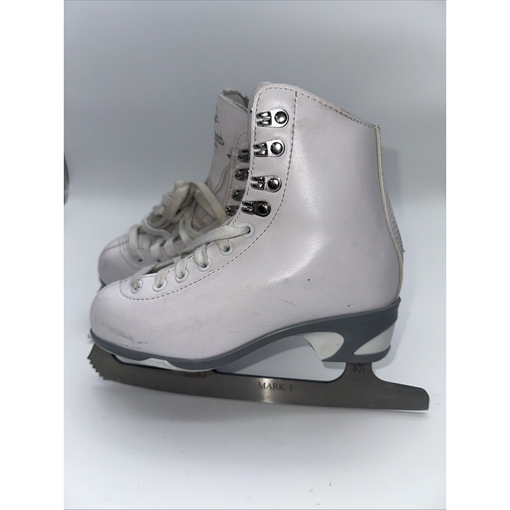 Jackson 150 Figure Skates White Youth Size 2 Mark I Blade Lace Up Leather Boot